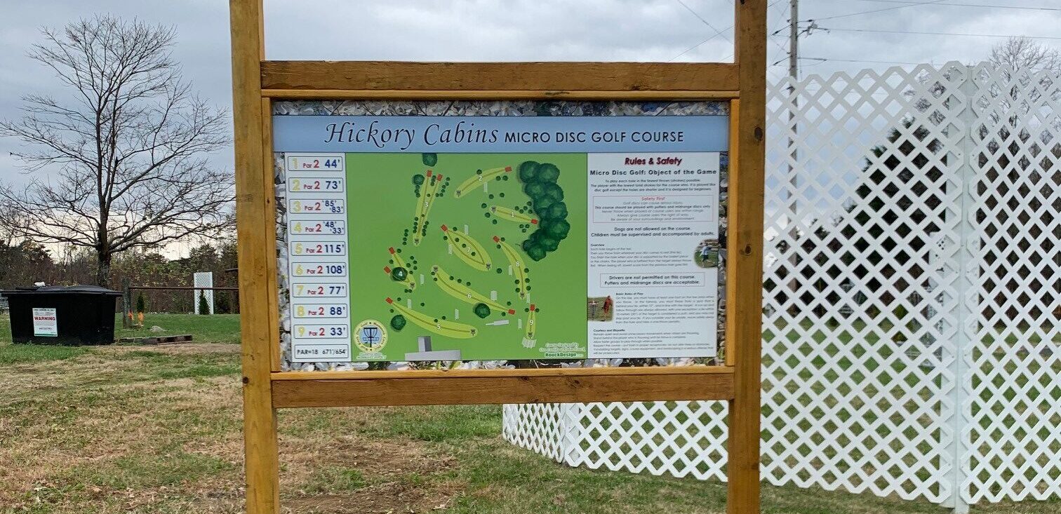 Hickory Cabins Micro Disc Golf Course